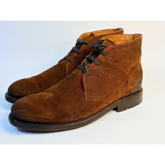 Frye Bowery Chukka Men\'s Ankle Boots  9 D Rust Suede Fashion Lace Up main image 15